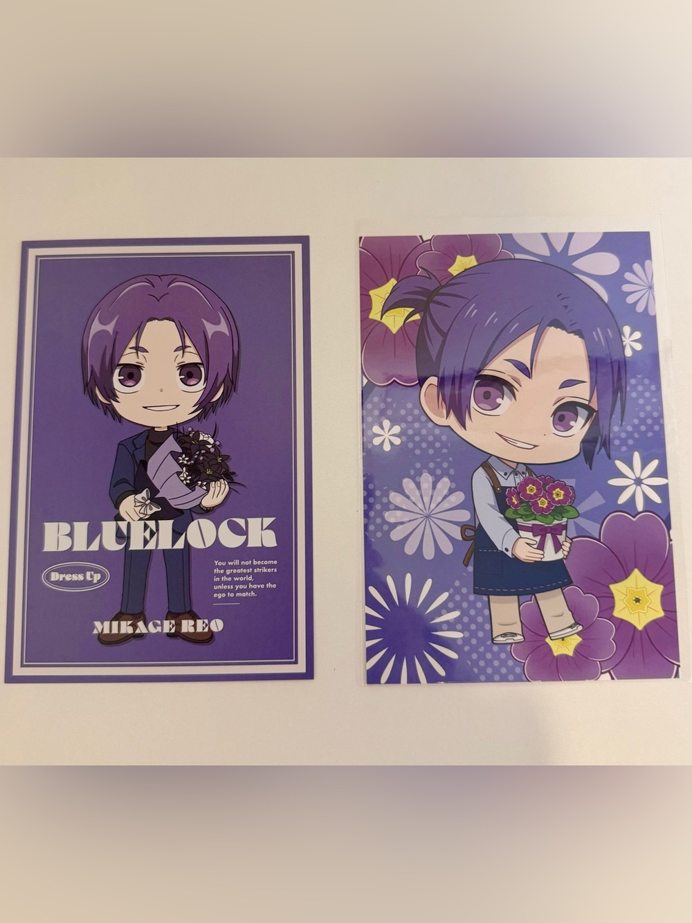 Anime official collectible blue lock postcard set reo mikage